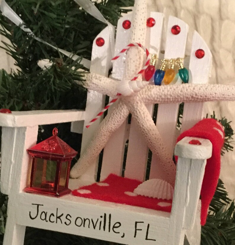 Jacksonville Florida Christmas Ornament Personalized Etsy
