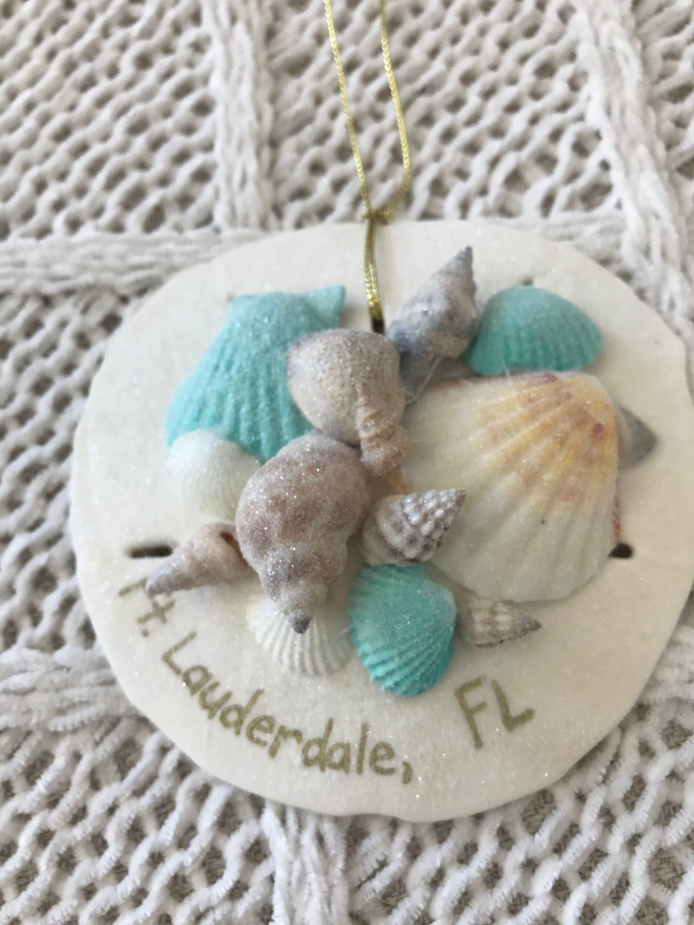 Ft. Lauderdale Seashell Christmas Ornament Beach Wedding Etsy