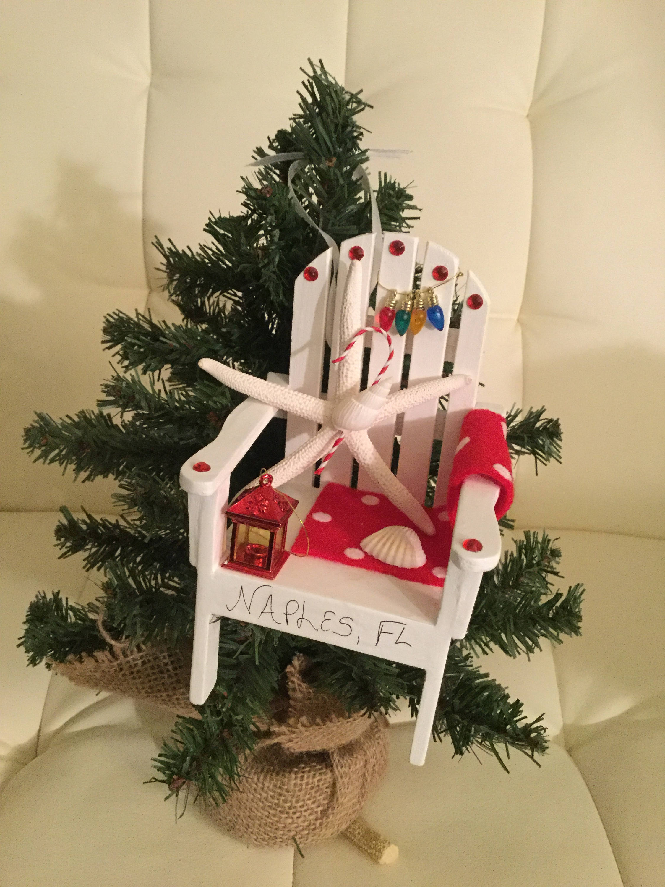 Beach Chair Ornament Etsy