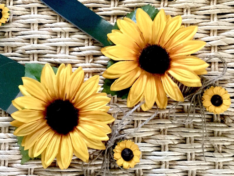 Rustic Sunflower Wedding Cake Knife & Server. Sunflower Etsy