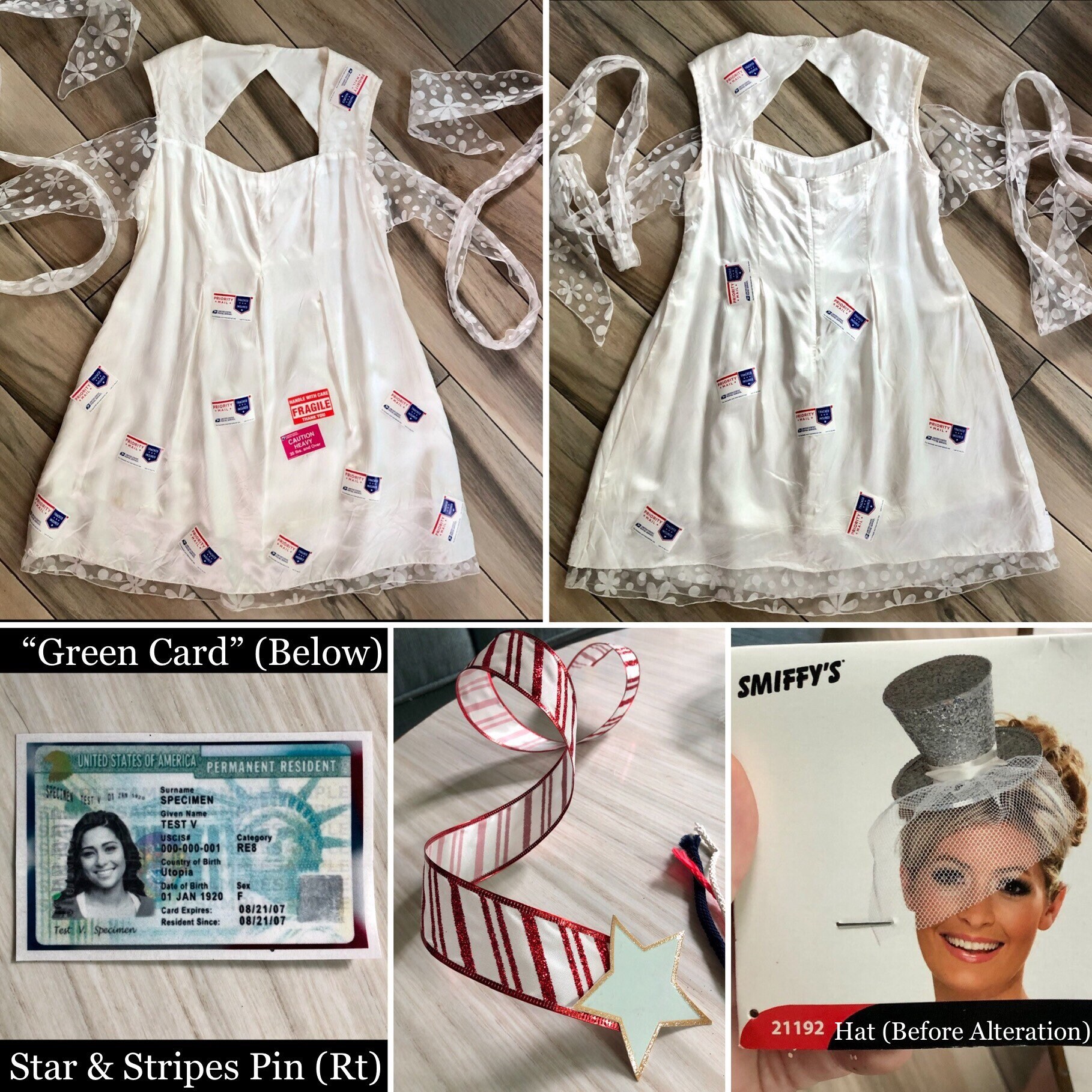 7 Pc Mail Order Bride Costume Outfit Set Funny Pun Handmade Etsy