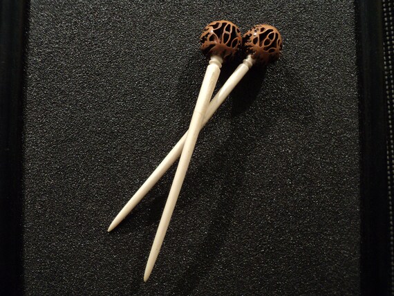 Set 2 Antler Hair Pins Hair Accessories Geisha Hair Sticks Etsy