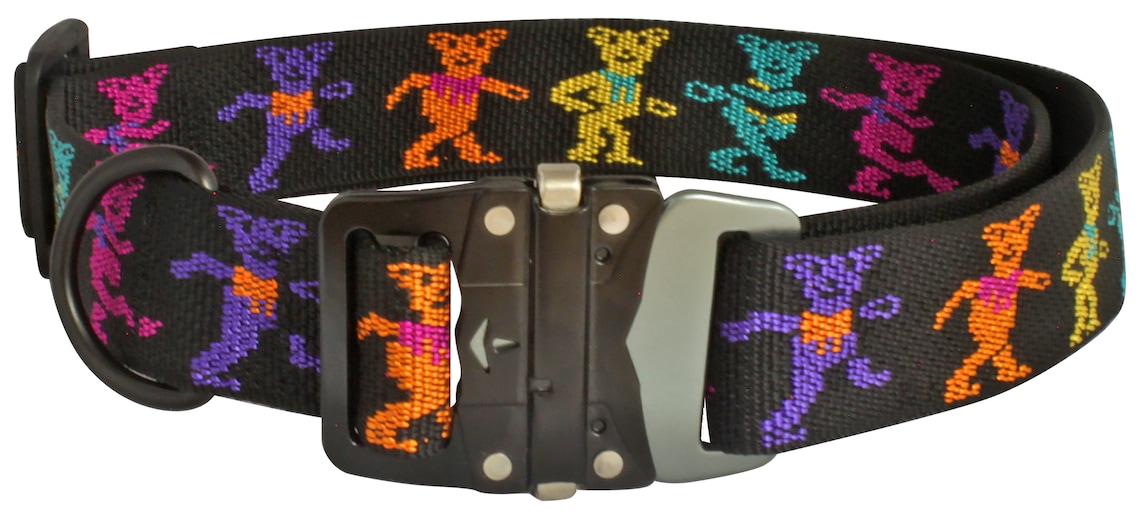 Grateful Dead Dancing Bears Adjustable Dog Collar With Etsy