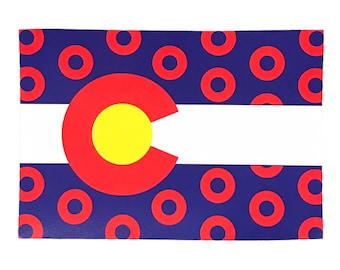 Phish Fishman Donut Colorado Flag Sticker