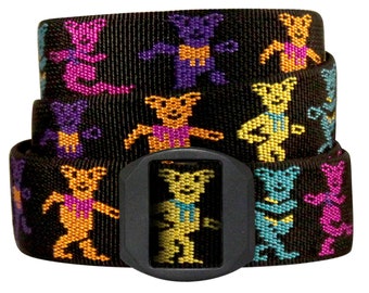 Grateful Dead Dancing Bears Belt - Airport Friendly