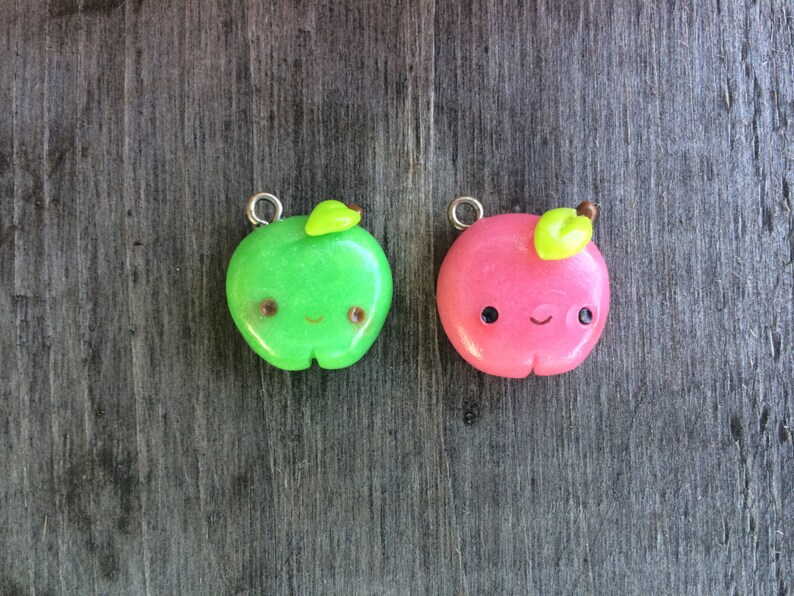 Popularity Polymer Some reservation Clay Apple Charm