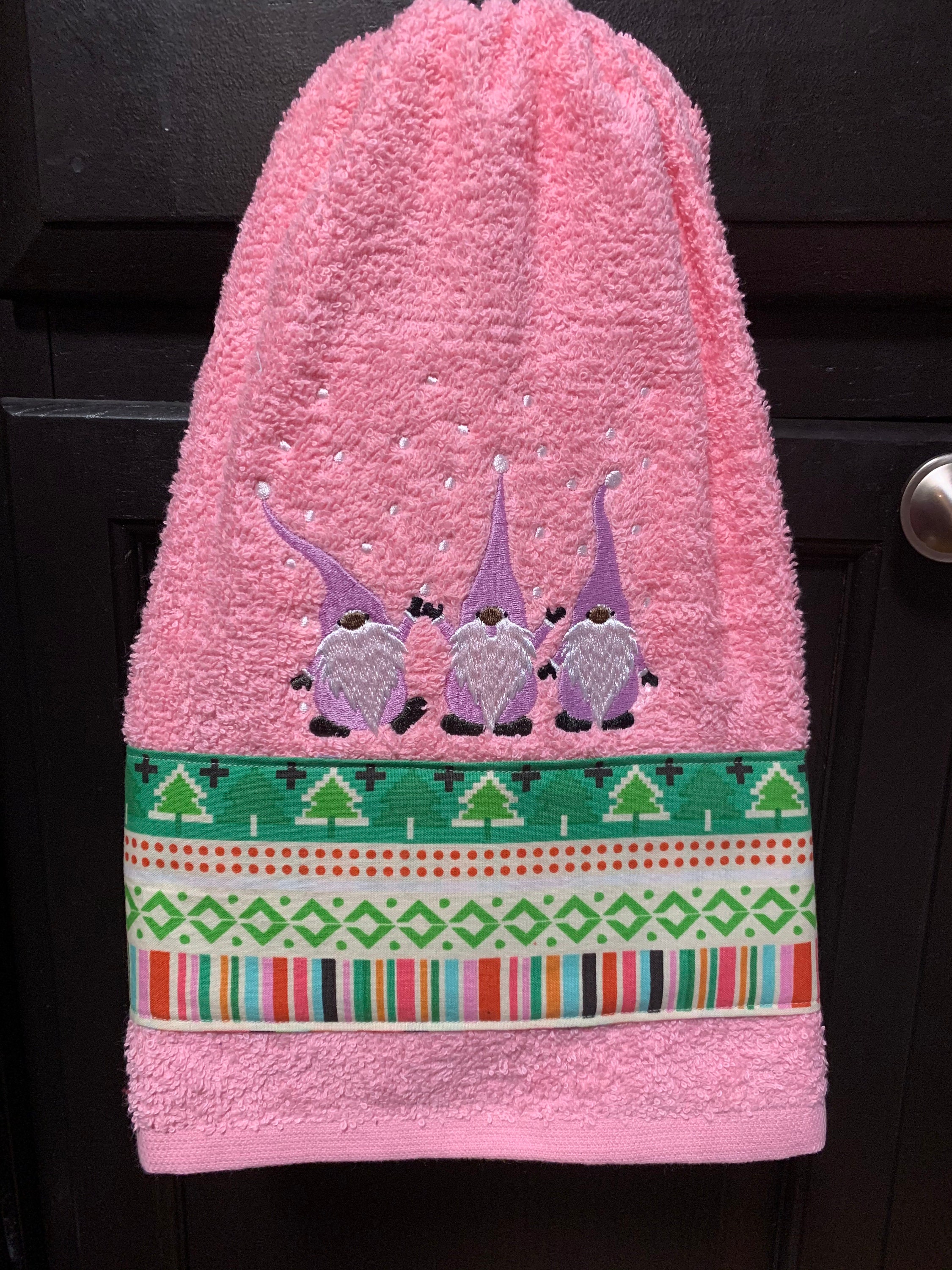 African American Gnome Christmas Towel Etsy