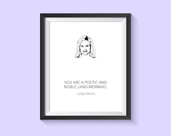 Leslie Knope Quote (digitale bestanden) - Galentine's Day-cadeau