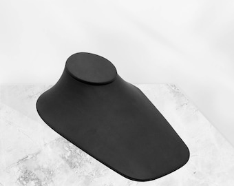 Black Leatherette Necklace Easel