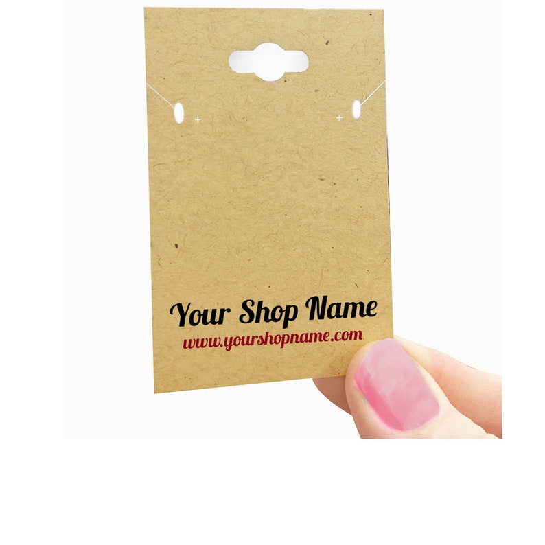 100 Pieces Custom Printed Earring Cards Necklace Cards Etsy