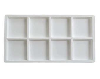 Jewelry Tray Liner-08 Compartment, Black or White Compartment Liner
