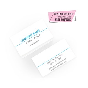 Business Cards 500 Printed Business Cards Personalized Shop Cards