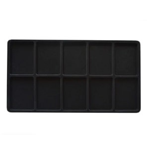 Jewelry Tray Liner-10 Compartment, Black or White Compartment Liner, Beading, collectables