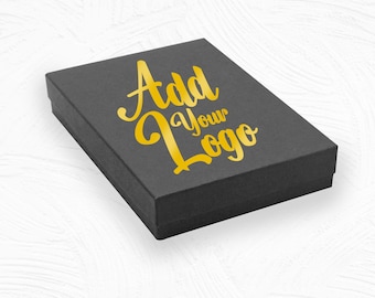 100 Pieces Printed Matte Black Cotton Filled Jewelry Display Packaging Gift Boxes-Bulk Boxes  5-3/8" x 3-7/8" x 1"h. Shipping Boxes