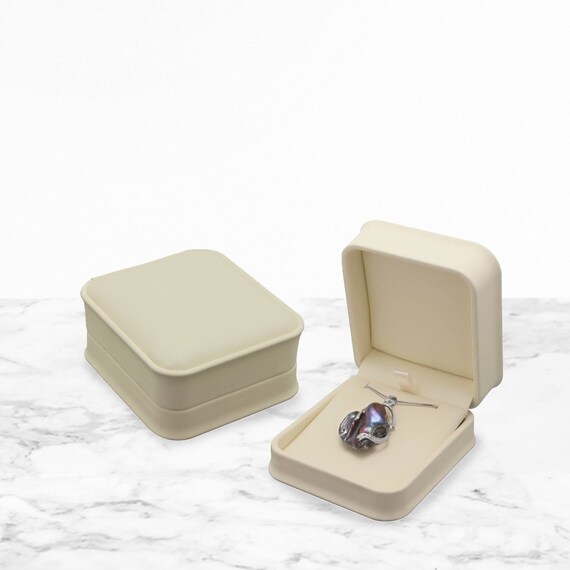 Pack of 12-bulk Cream Pendant-box-necklace Earring Boxes  display picture 2