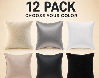 12 Bracelet and Watch Display Pillows, 3x3 Jewelry Pillows for Retail, Craft Shows and Display Trays, Choice of 6 Finishes