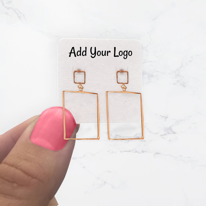 100 Pieces Custom Printed Earring Cards Hoop Earring Card Etsy Australia
