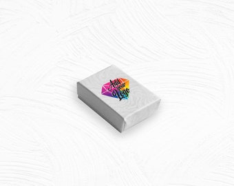 100 gift Boxes Bulk- Premium Swirl White Cotton Jewelry Display Packaging Gift Boxes 1-3/4" x 1-1/8" x 5/8"H.. -Made-In-Usa-