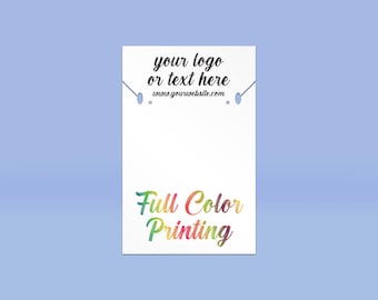 Combo cards | 100pcs ~ Earring Cards ~ Necklace cardsJewelry Display Custom Printed Cards