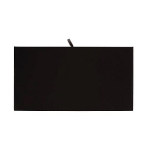May include: A black velvet jewelry display tray with a small loop on the top.