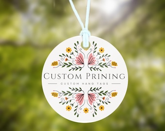 Etiquetas circulares de 1,5"/ 100 unidades con cordón ~ Etiquetas personalizadas ~ Etiquetas redondas ~ Etiquetas impresas ~ Etiquetas personalizadas ~ Etiquetas colgantes personalizadas ~ Etiquetas de producto