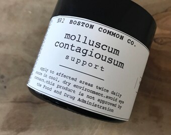 Molluscum contagiosum support cream / aid in treatment of molluscum