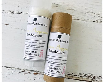 Déodorant coulé à la main à l'aluminium naturel et à la bergamote et aux agrumes