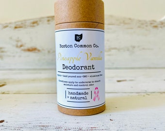 Ananas Vanille Natürliches Aluminium Free Hand gegossenes Deodorant in Kraft Tube