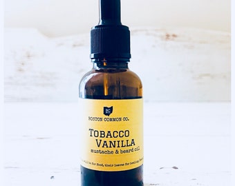 Tobacco Vanilla Organic Nourishing Beard and Mustache Oil