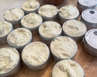 Gepeitschte rohe rohe Sheabutter und Kokosnussöl Skin Hydrant