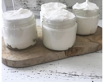 All natural Lavender Creamy Body Butter / Natural Body Care / Sustainable / Compostable / Eco Friendly / Eco Friendly / 12 oz Jar
