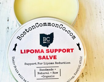 Salve de apoyo a la reducción de lipomas / Tumores de lipoma / Soporte de lipoma natural / Curación limpia natural / Compostable / Sostenible