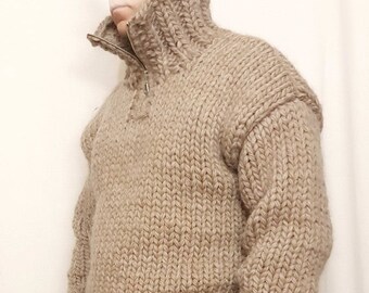 mens thick wool jumpers