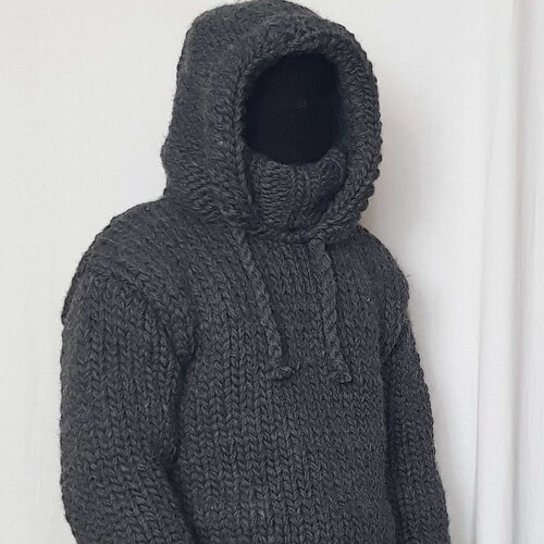 WOOL Mens Hoodie Sweater With 