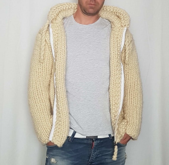 100 wool hoodie mens