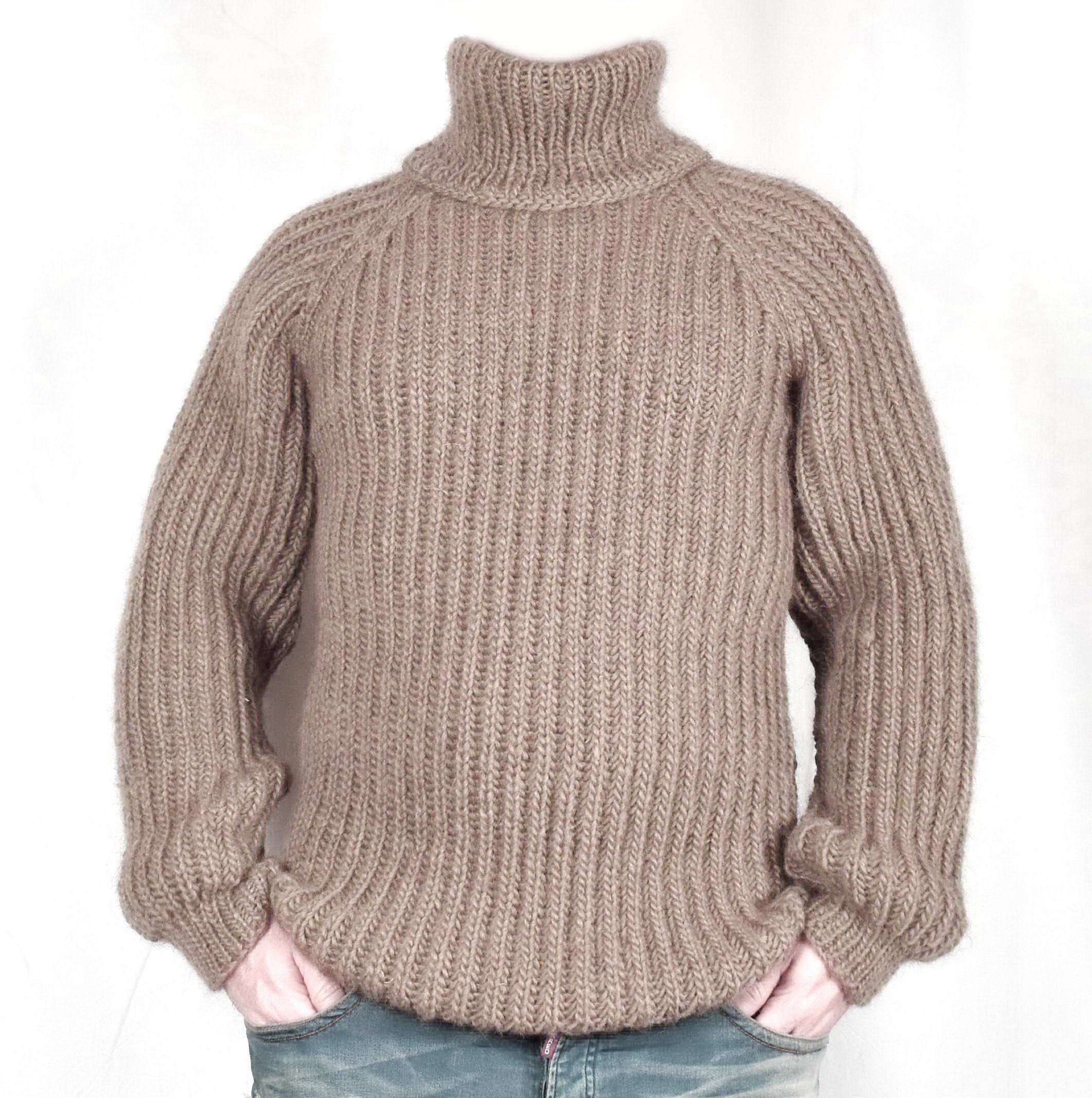 Suéter de hombre 100% LANA tejido a mano con suéter de lana de - Etsy España