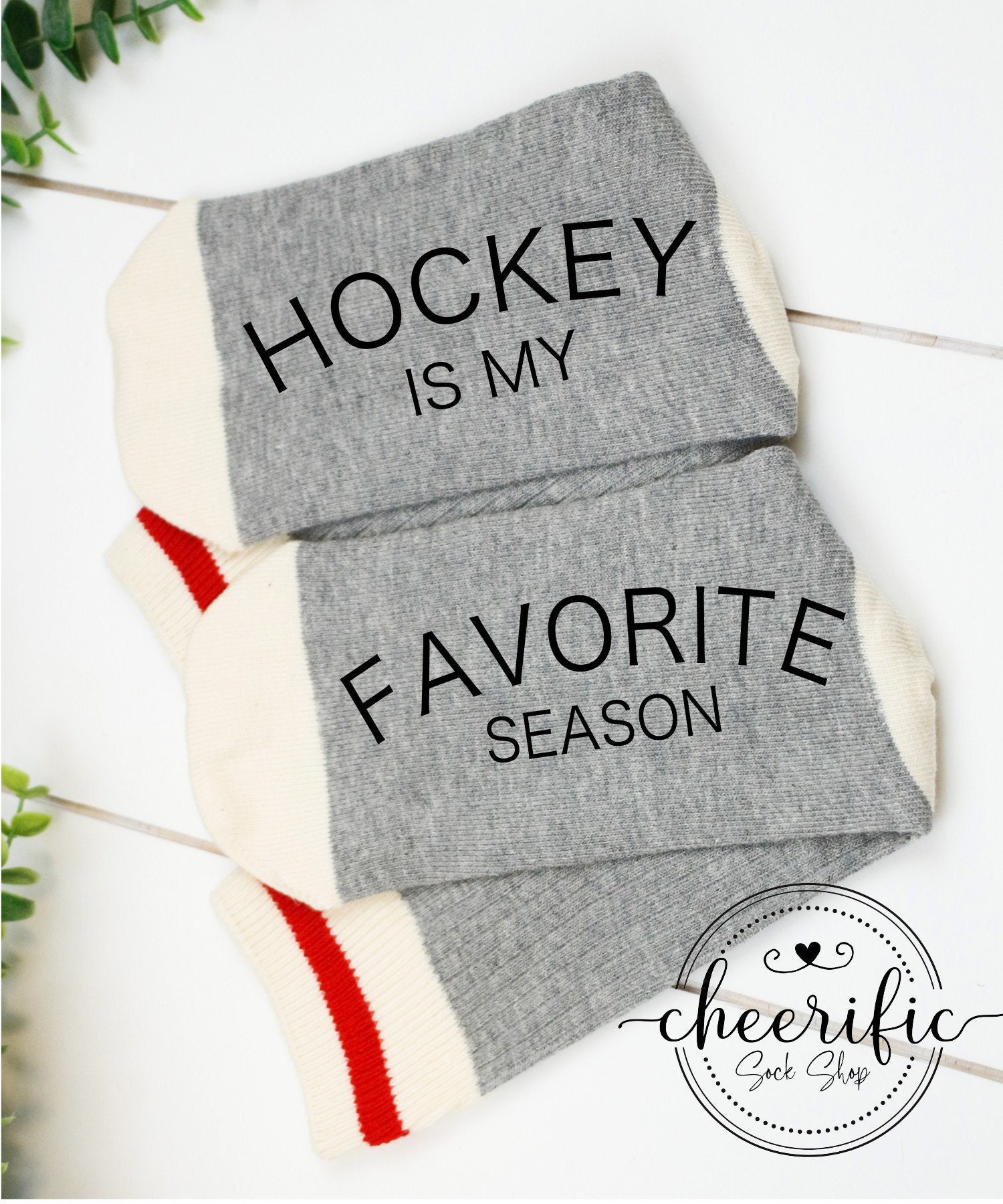 Hockey mom, Hockey is my favorite season, Hockey socks