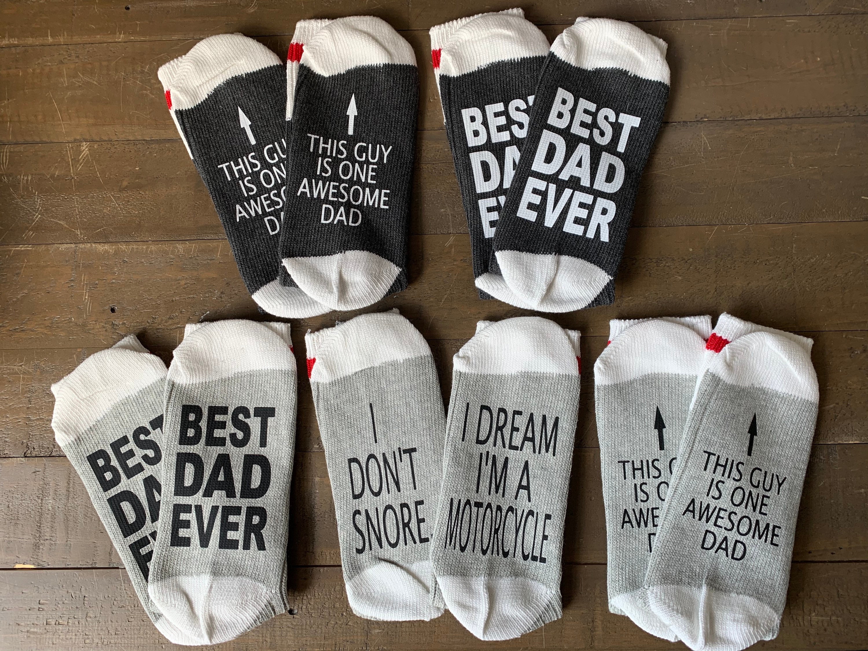 This Guy is One Awesome Dad Tube Socks Fathers Day Gift Dads Etsy
