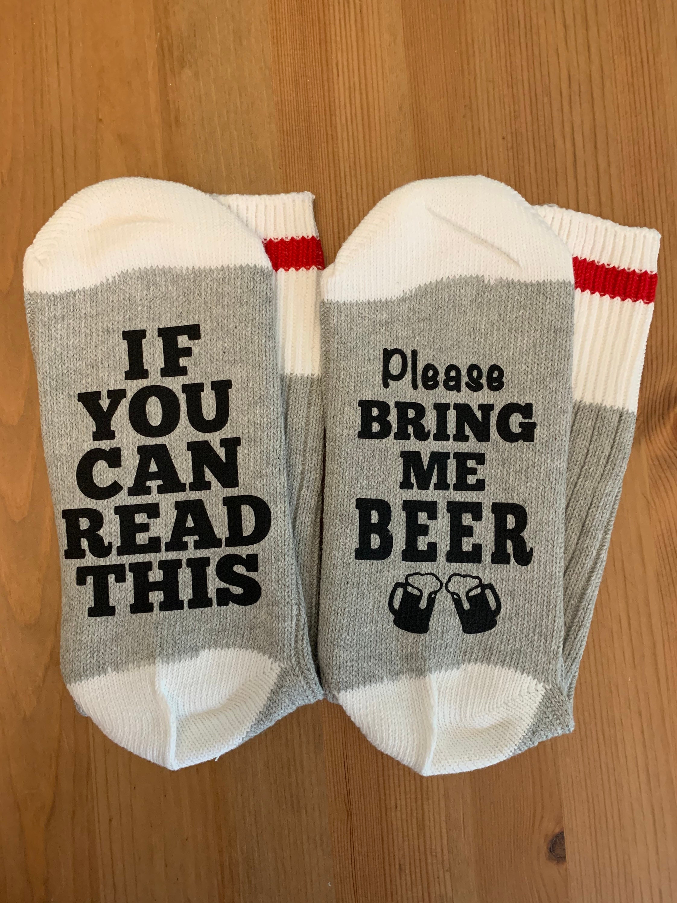 If You Can Read This Bring Me Beer Socks Beer Lover Gift - Etsy Canada