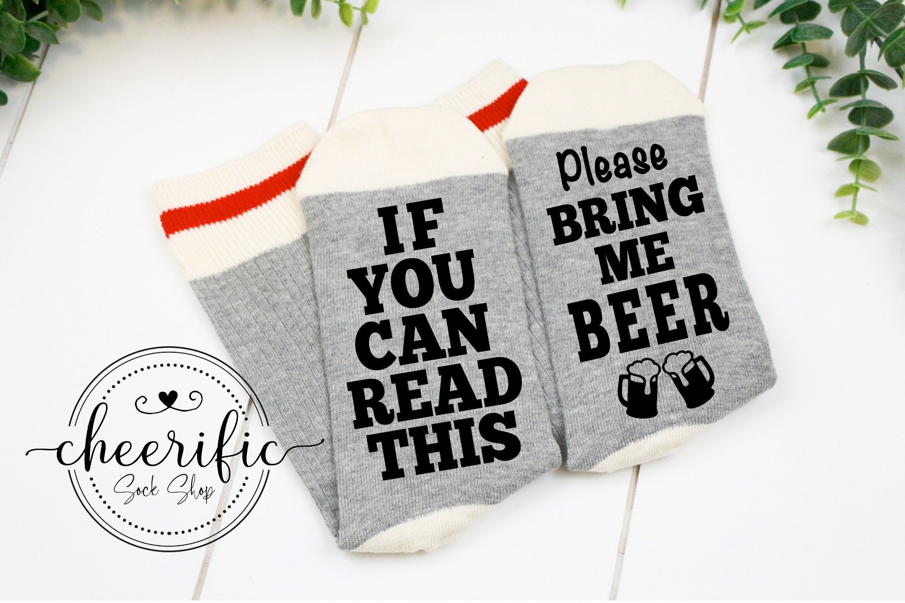 If You Can Read This Bring Me Beer Socks Beer Lover Gift | Etsy Canada