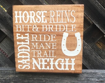 Horse- Home Decor Sign