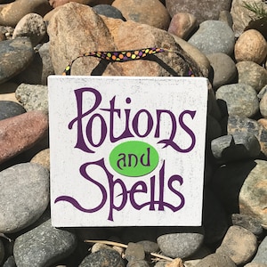 Potions and Spells- Halloween Sign