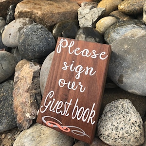 Please Sign Our Guest Book- Wedding Sign