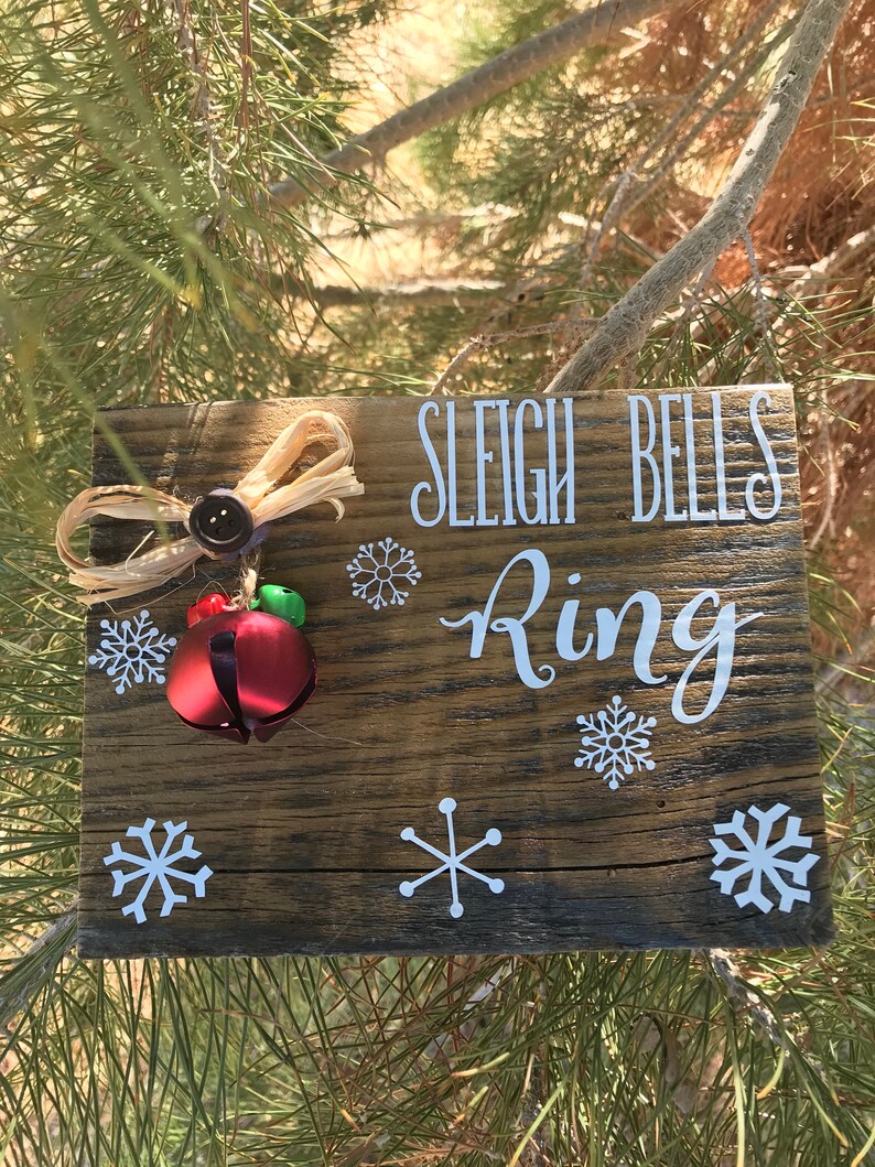 Sleigh Bells Ring Sign With Bells Etsy