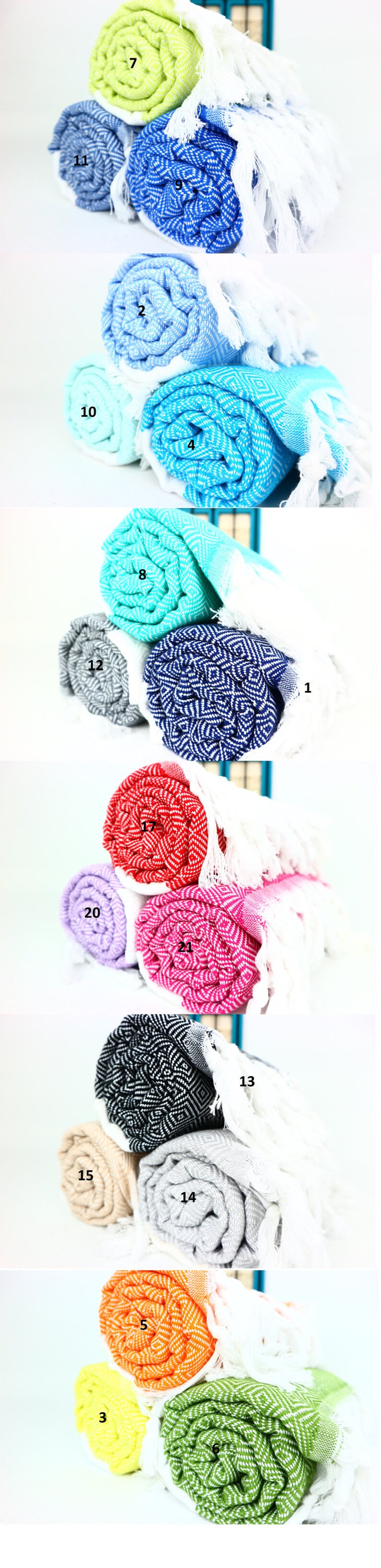 Turkish Hand TowelsTurkish Face TowelsPeshkirTurkish Head Etsy