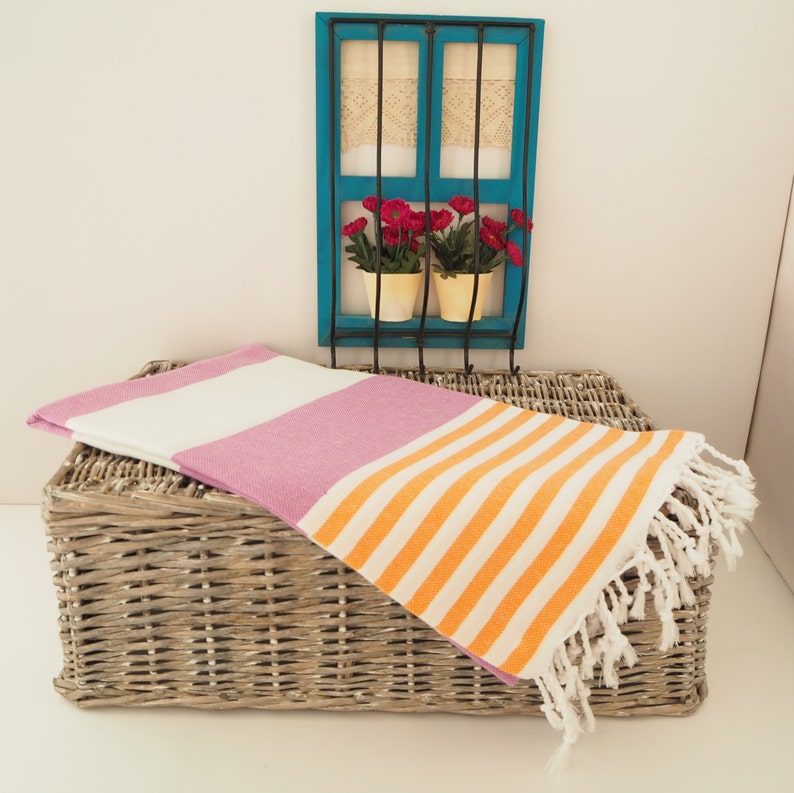 Purple-Orange Turkish Towel,Green and Purple Beach Towel,Green Turkish Beach Towel,Bridesmaid Gift Towel,Wedding Gift Towel,Wedding Favor,
