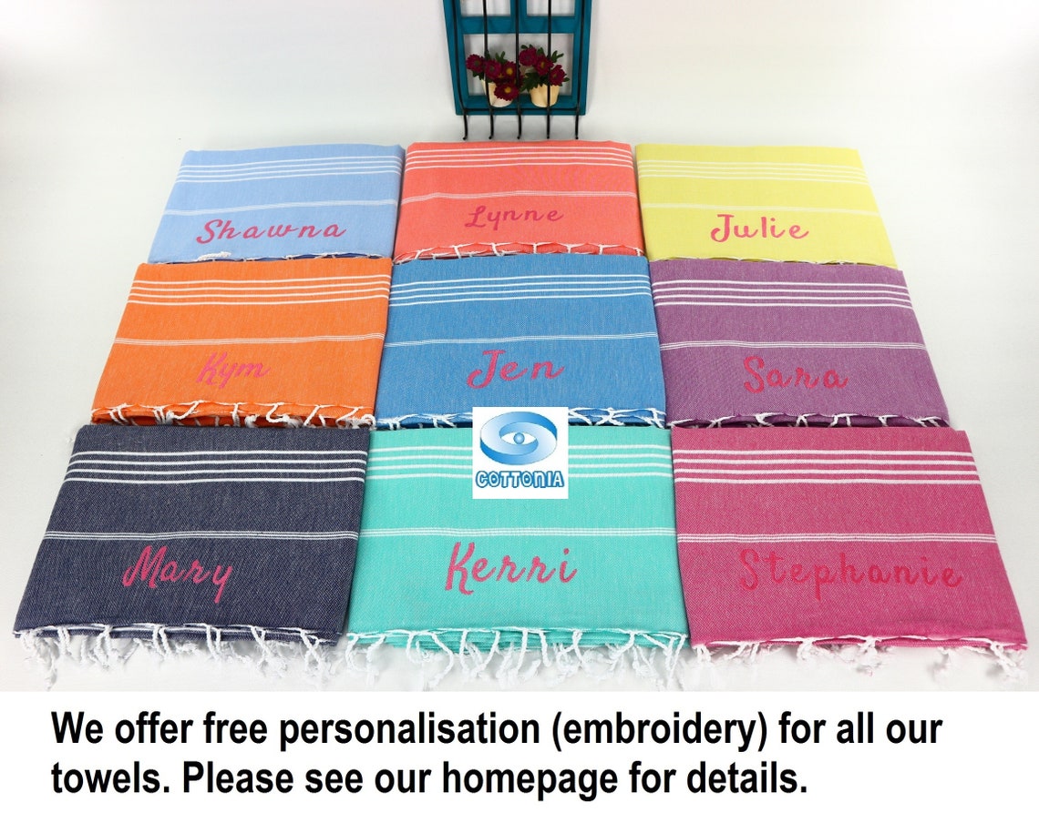 Personalized Turkish TowelMonogrammed Turkish TowelOlive Etsy