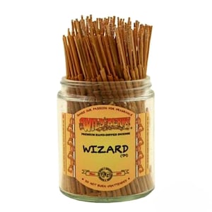 Wizard incense sticks. Wild Berry brand incense sticks. Shortie incense sticks. Highly fragranced incense sticks
