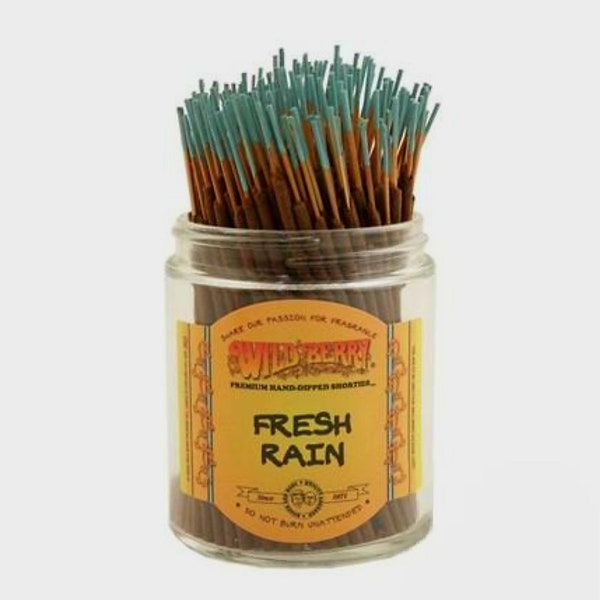 Fresh Rain incense sticks. Wild Berry brand incense sticks. Shortie incense sticks, Highly fragranced incense sticks