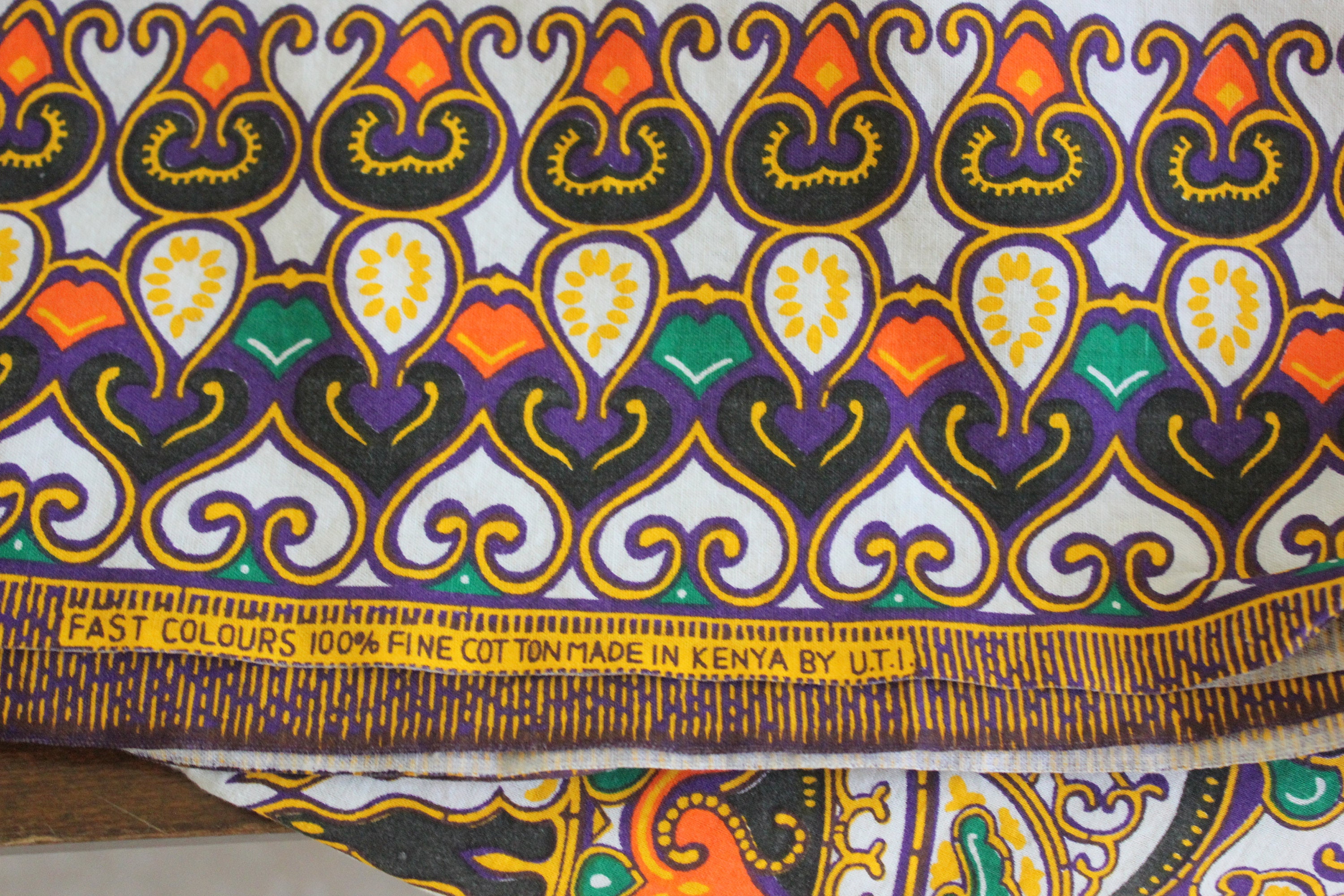 Kenyan Cotton Dashiki Mandala Wall Tapestry / Table Cloth / African Art